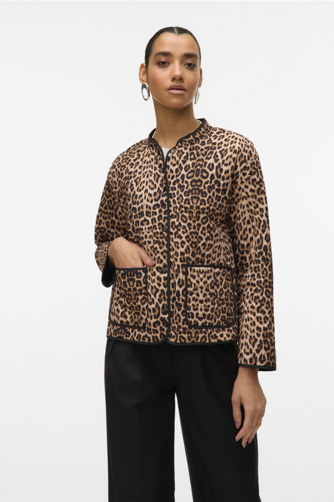 VMCLARA JACKET GA NOOS 10331363 Rugby Tan/LEOPARD